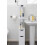 White Bathroom Storage Cabinet Tall Narrow Unit 5