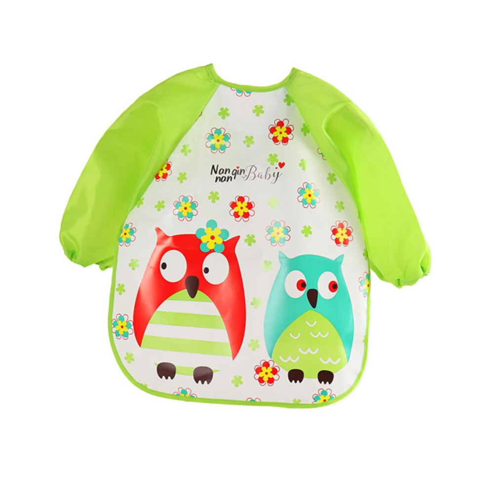 4pcs Long Sleeve Bibs for Boys and Girls Apron for Toddlers Food Smock Easy to Clean Feeding Bibs Burp Clothes