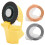 Mini 3D Tape Maker 9mm Decorative Label Maker ABS Handbook Yellow 2