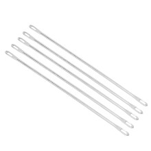 Premium Metall-Transfernadeln 20 Stück Doppelauge 9cm für Strickmaschinen AU