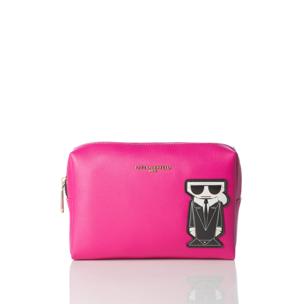 Karl Lagerfeld Paris Maybelle Cosmetic Bag Fuchsia