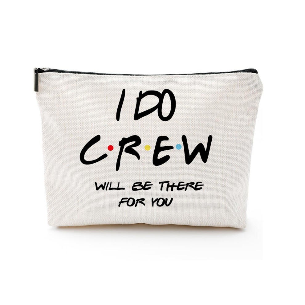 Vancsenia I Do Crew Bachelorette Party Wedding Gifts For Besties Friends Makeup Bag Purse Cosmetic Bag For Women