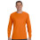 Hanes TAGLESS 6.1 Langarm-T-Shirt Orange Medium 1
