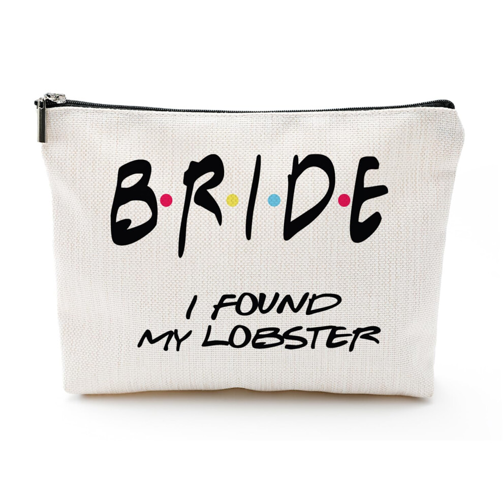 Vancsenia I Found My Lobster Engagement Gifts For Women Makeup Bag For Bride Newly Engaged Pouch Bachelorette Party Cosmetic Bag For Women