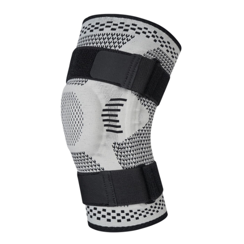 Sports Knee Pads for Knee Pain Meniscus Tear Injury Recovery with Side Stabilizers Patella Gel Knee Support Compression Sleeve Knee Brace XL Grey-image-OPC-PN2JMBY-NEW