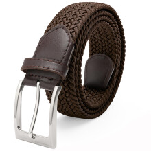 FAIRWIN Cinture elastiche da uomo e da donna per jeans Cintura da golf casual intrecciata 1 3/8/'' Cinture marroni da uomo Cintura in rete di nyl