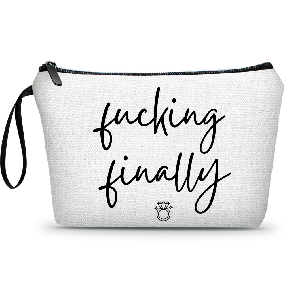 Ariosey Bride To Be Gifts - Travel Makeup Bag Engagement & Bachelorette Gifts