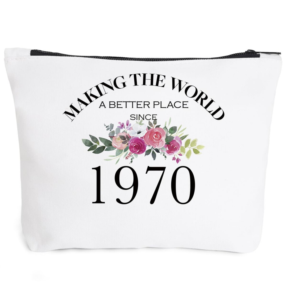 Fokongna 55Th Birthday Gifts For Women Mom Grandma Aunt Bff Friends Teacher Boss Staff Colleague Coworker-Making The World Since 1970-55 Years Old Gifts Ideas