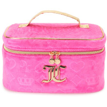 Juicy Couture Kosmetiktasche für Damen - Reisetasche für Make-up und Toilettenartikel, Einheitsgröße, Pink Terry