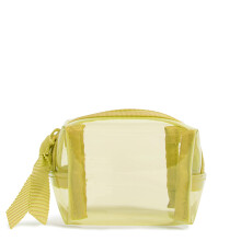 Vera Bradley Clear Mini Cosmetische Make-up Organizer Golden Olive