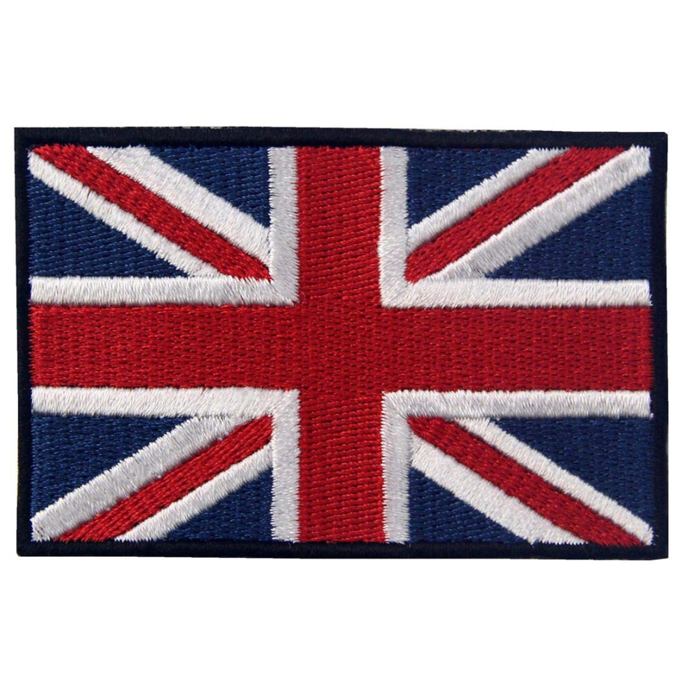 Embtao British Union Jack Embroidered Patch England Flag Uk Great Britain Iron On Sew On Emblem