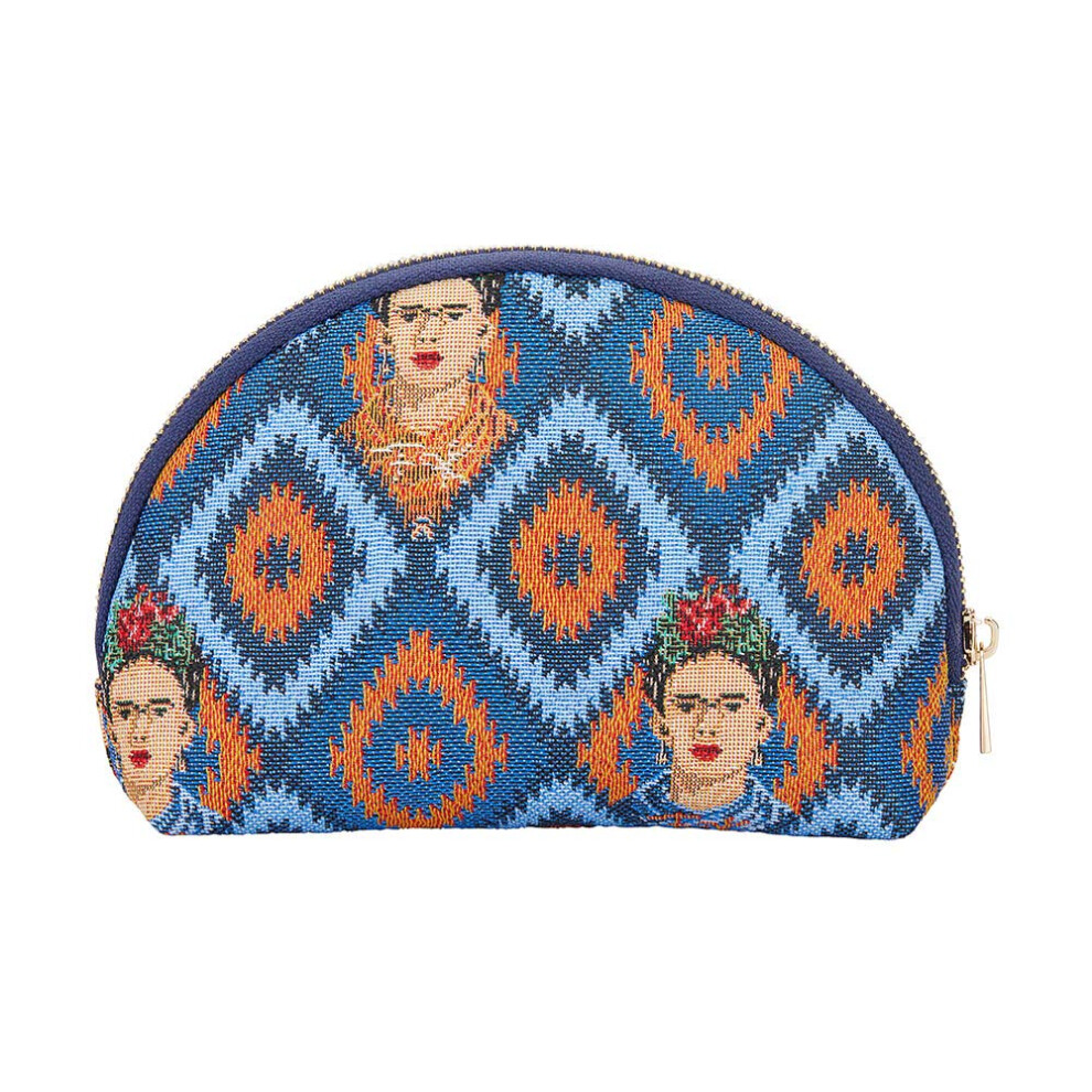 Signare Tapestry Cosmetic Bag Toiletry Makeup Bag For Women With Mexican Folk Art Design (Cosm-Fkicon)
