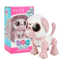 Electronic Touch Sensor Robot Dog Toy for Kids, Pink, Plastic, Battery Included