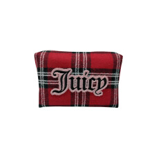 Juicy Couture Kosmetiktaske til kvinder - Rejsemakeup og toiletartikler Clutch kiletaske Flanelmateriale Flerfarvet