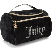 Juicy Couture Kosmetiktaske til kvinder - H?ngende rejsemakeup og toiletartikler Lille duffeltaske Sort