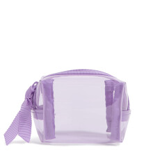 Vera Bradley Clear Mini Cosmetische Make-up Organizer Purple Rhapsody