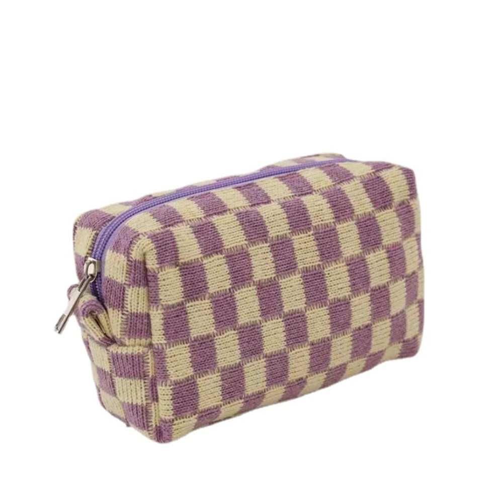 Xponni Small Cosmetic Bag Cute Makeup Bag Y2k Accessories Aesthetic Make Up Bag Y2k Purse Cosmetic Bag For Purse (Purple)