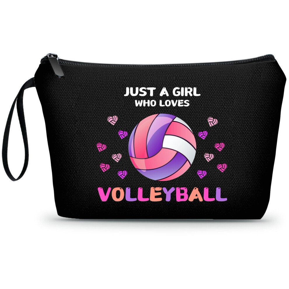 Ariosey Volleyball Gifts For Teen Girls Volleyball Gifts For Team Volleyball Makeup Bag Volleyball Stuff Small Cosmetic Bag Birthday Gifts For Friends Female