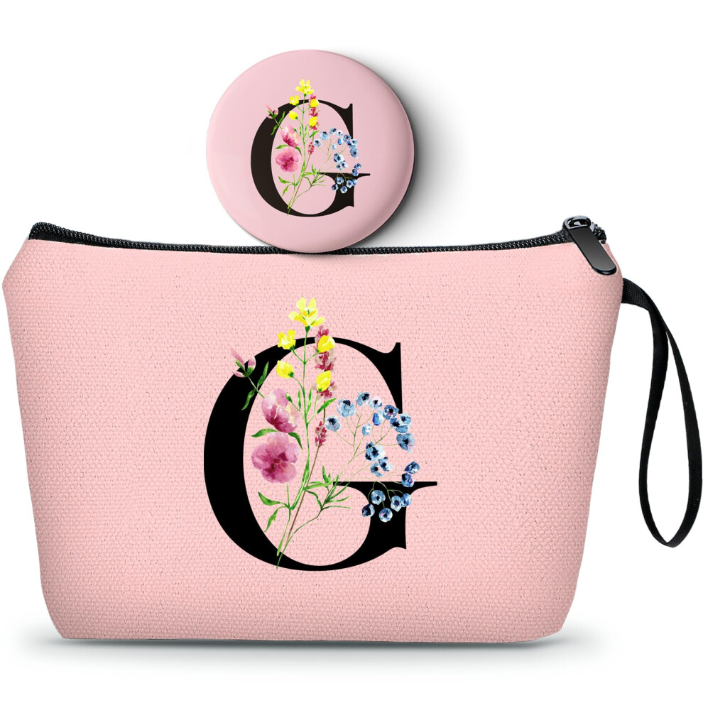Seamoon Maid Of Honor Friendship Birthday Gifts For Women Her Aunt Sister Bridesmaid Coworkers Bride Personalized Makeup Cosmetic Bag With Mirror Mot
