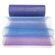 Lauthen.S Regenboog Glitter Tule Rollen Decoratieve Tule Stof Rol 6"""" x 10 Yards (30 Voet) Blauwe Shimmer Kleur Stof Lint voor Tafel Stoel Sjerp