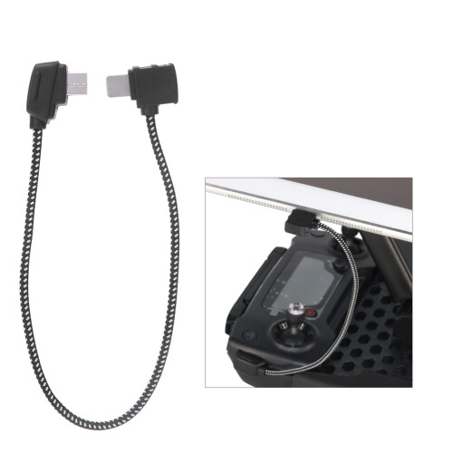 Remote Control Data Cable 8.1in for DJI Mavic & Phantom Series Black 2