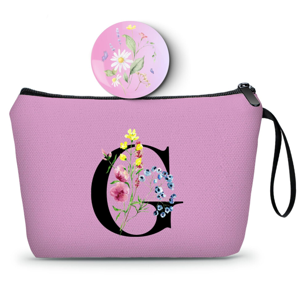 Seamoon Maid Of Honor Friendship Birthday Gifts For Women Her Aunt Sister Bridesmaid Coworkers Bride Personalized Makeup Cosmetic Bag With Mirror Mot
