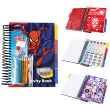 Boys Sticker Book Over 1000 Spiderman Stickers Scrapbook Colouring Pencils Avengers Activity Book - Boys Gifts (Multi Spiderman)
