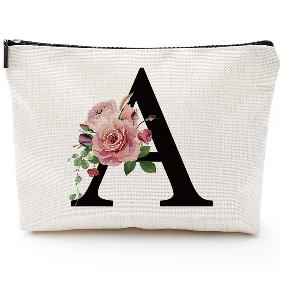 Poctecn A-Z Personalizovan Dopisn Taticka Na Make-Up S Monogramem Pro Druicku Drky/Drky Kosmetick Taticka Prenosn Paprnick Zbo Organiz-image