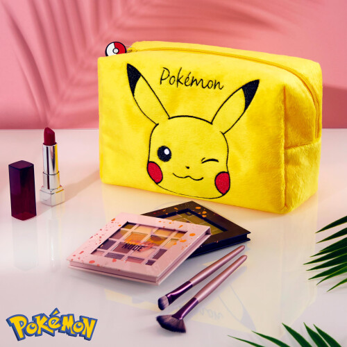 Pokémon Pokemon Pochette Makeup per Donne Uomini e Bambini Pikachu - Accessori da Viaggio 1