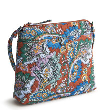 Vera Bradley Premium Katoen Originele Hipster Crossbody Bloemen + Veren