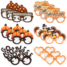 MIAHART 18 db Thanksgiving Turkey Szemvegek Karnevli Papr Napszemvegek Hlaads Party Favors Fall Photo Kellkek Jelmez Kiegsztok