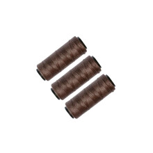 3 Rollen Nähgarn, Webgarn, zum Nähen von Haaren, Haarverlängerungen, Perücken, DIY (braun)