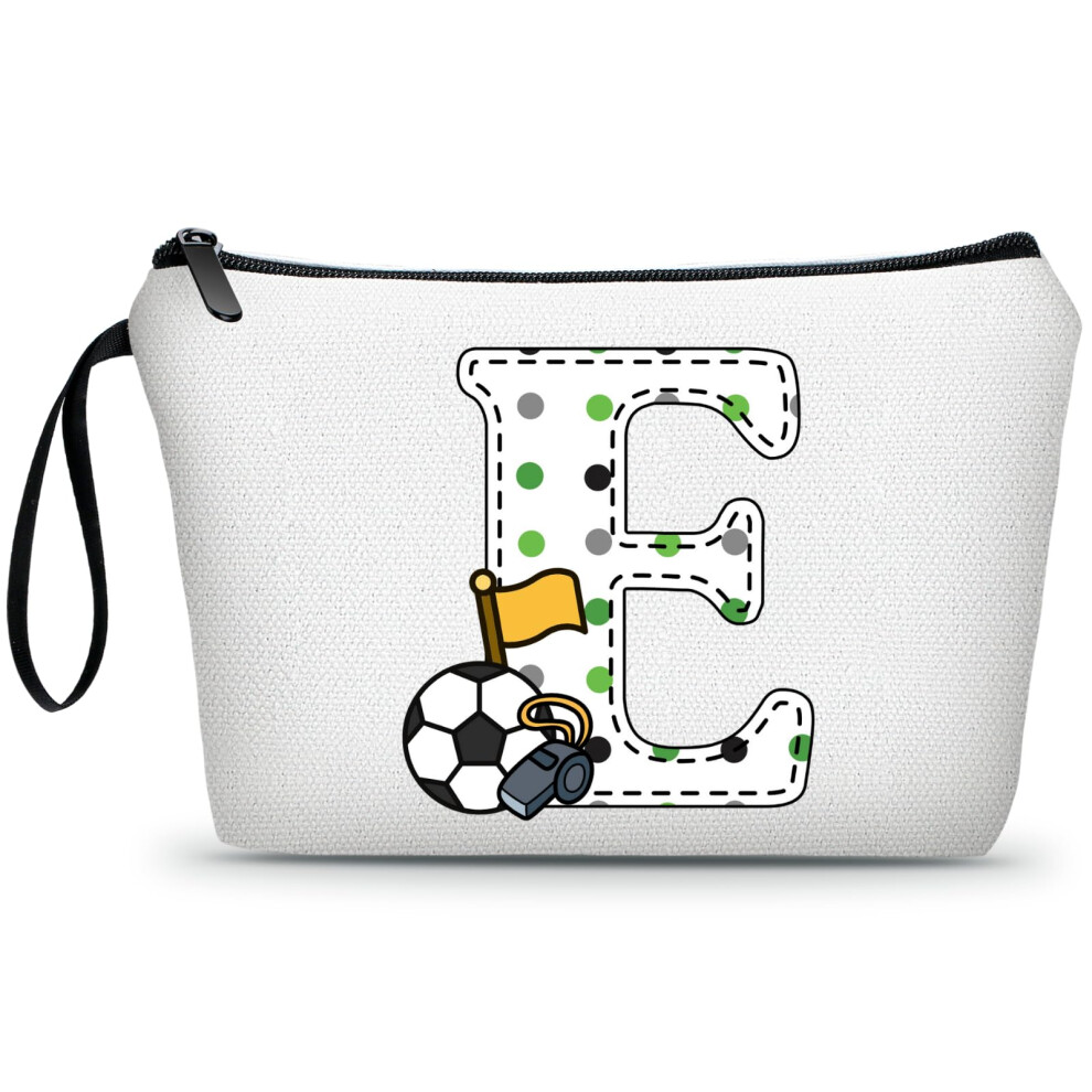 Ariosey Soccer Gifts Personalized Soccer Ball Cosmetic Bag For Purse Birthday Inspirational Gifts For Girls Women Team Coach Mom Stuff Travel Organiz