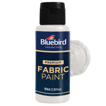 BLUEBIRD Peinture sur tissu Argent brillant 3,4 Fl Oz Peintures permanentes sur tissu pour vtements, meubles et tissus d'ameublement