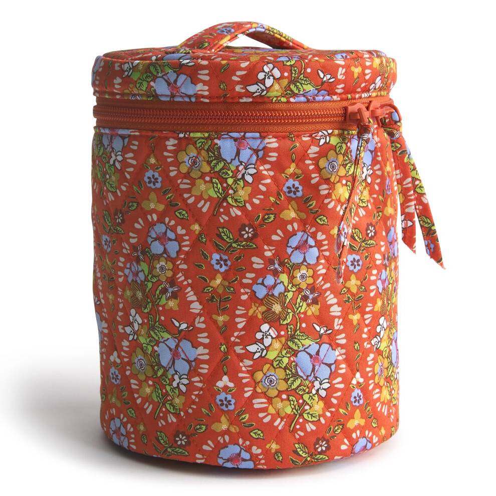 Vera Bradley Upright Cosmetic Organizer Cotton Gabardine Garden Paisley