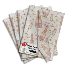 Papier de soie imprim bouteilles de champagne pour sacs ou botes cadeaux de fianailles et emballage Papier de soie dcoratif en vrac pour em