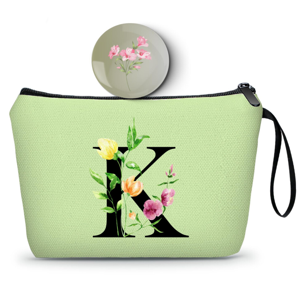 Seamoon Birthday Thank You Appreciation Monogrammed Gifts For Mom Aunt Teacher Sister Friend Coworkers Bride Bridesmaid Makeup Cosmetic Bag With Mirr