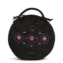 Vera Bradley Ronde Reis Cosmetische Make-up Organizer Case Winterornamenten