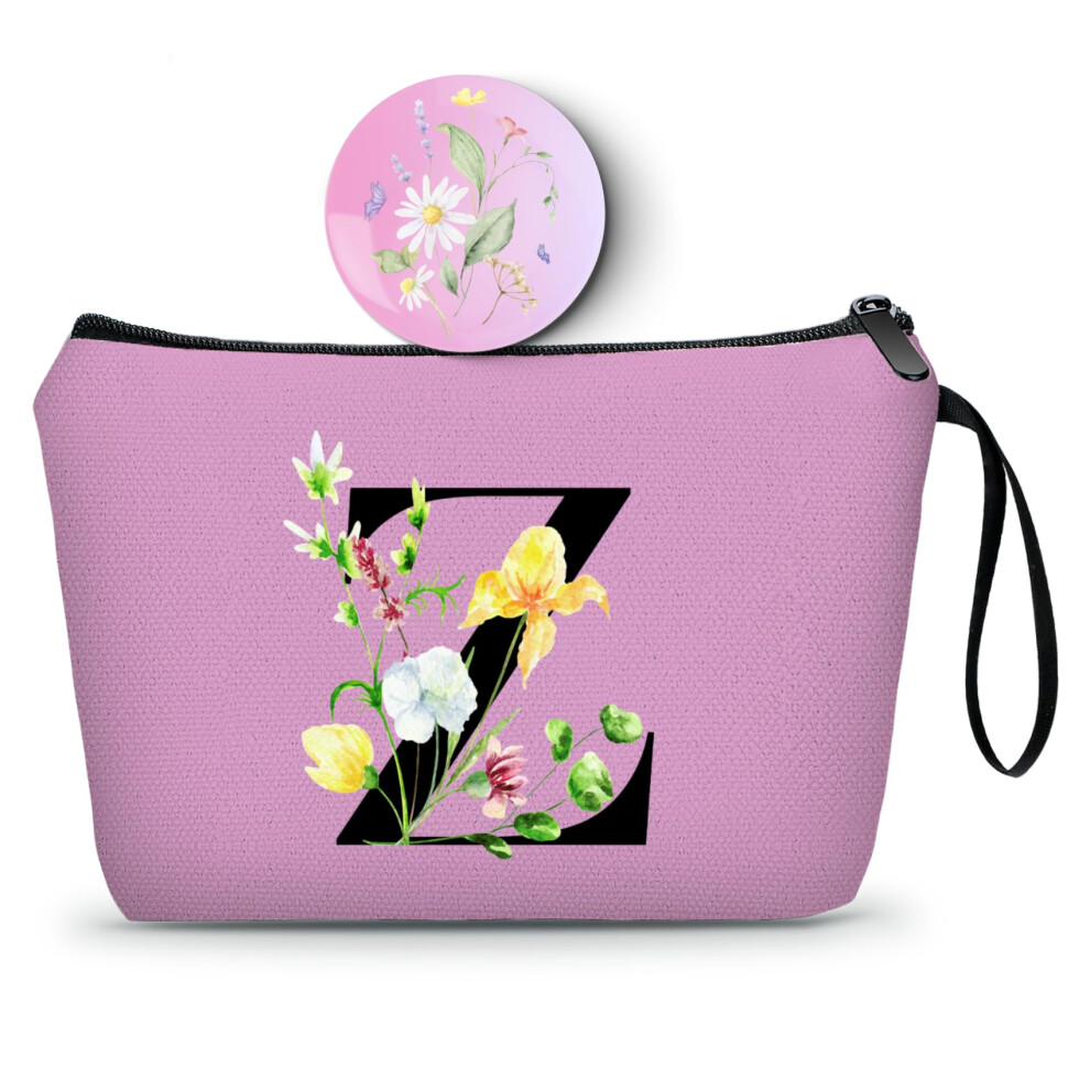Seamoon Initial Gifts Monogram Gifts Monogrammed Gifts For Women Gifts For Mom From Daughter Bride Gifts Cosmetic Bag With Mirror Sister Birthday Gif