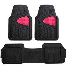 FH Group Auto Vloermatten - Zware Rubber Vloermatten voor Auto's, Universele Set, Trimmable