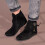 Minnetonka Men's Two Button Hardsole Black Size 11 4