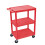 Luxor Multifunctionele Opbergwagen 3 Planken Structureel Schuim Plastic - Rood 1