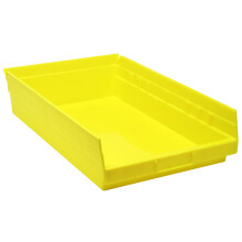 Quantum Storage Systems Quantum Storage QSB110YL Paquet de 8 conteneurs de stockage tagres suspendues en plastique de 4 po, 17-7/8 po x 11-1/