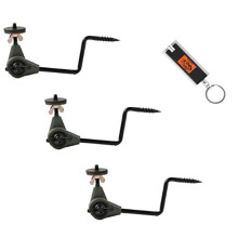 Gebouwd om lang mee te gaan! 3-pack HME Economy Trail Camera Mount USA gecertificeerd Easy Mount Game Camera houder plus sleutelhangerlampje