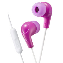 Auriculares Gumy Plus con micrófono y control remoto - Piezas de silicona - Rosa