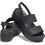 Crocs Crocs dmsk brooklynsk sandly s nzkm klnem cern/cern 5 3