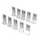 10PCS Tisch Anzahl Karten Edelstahl Doppelseitige 1