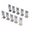 10PCS Tisch Anzahl Karten Edelstahl Doppelseitige 2