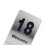 10PCS Tisch Anzahl Karten Edelstahl Doppelseitige 13