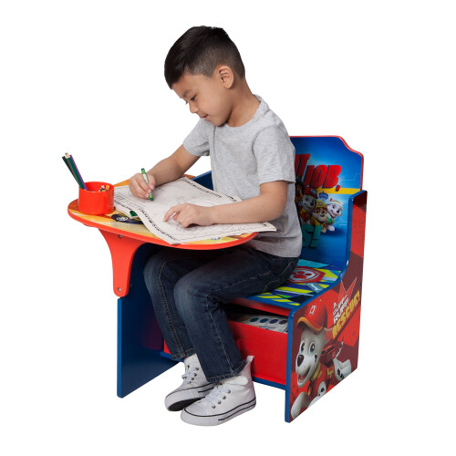 Delta Children Delta Children Bluey Γραφείο με Καρέκλα και Κάδο Αποθήκευσης - Πιστοποίηση Greenguard Gold, Μπλε 1